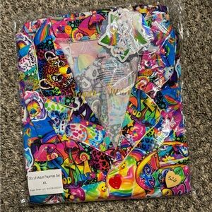 Sugar swan bamboo Lisa frank short set XL